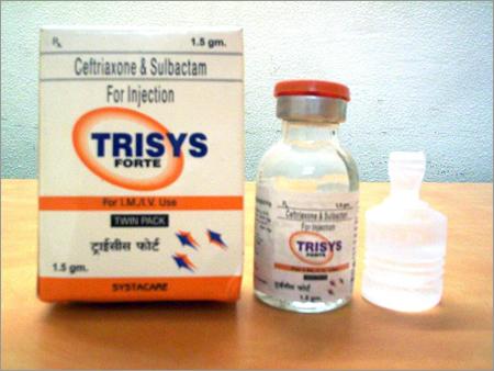 ट्राइसिस फोर्टे / इन्जेक्शन के लिए सेफ्ट्रियाक्सोन और सल्बैक्लेम