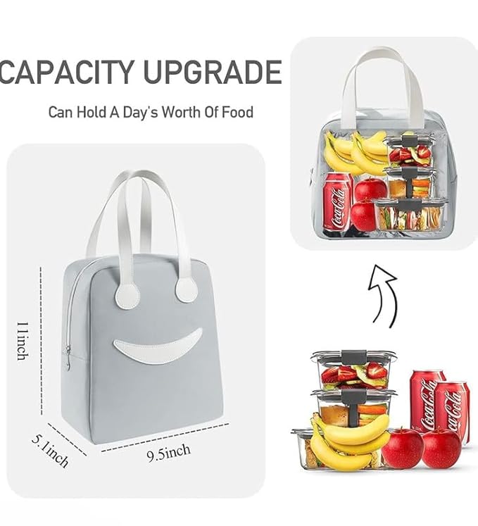 Smiley Lunch Bag - Color: Multi Colour