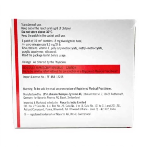 Exelon Patch 10 (9.5 Mg) Patch - Recommended For: Doctor