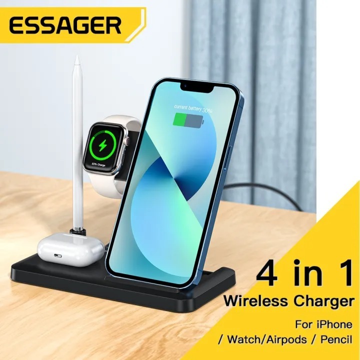 Essager 4 in 1 Wireless Charger Stand