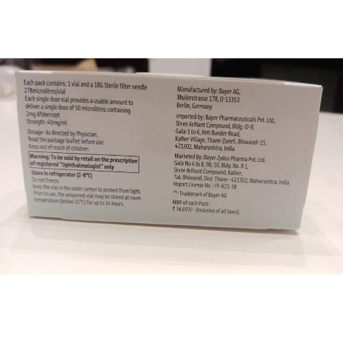 Eylea 40 Mg Injection - Physical Form: Liquid