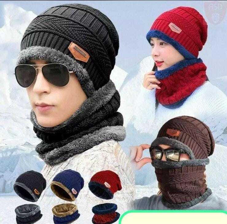 Winter Cap & Muffler for Men & Women