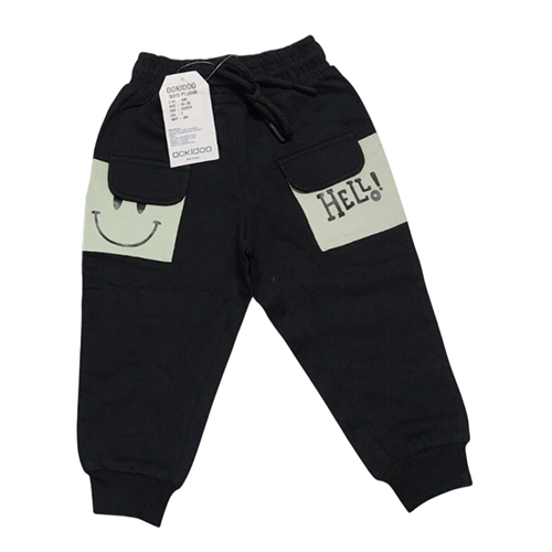 Kids Black Track Pant