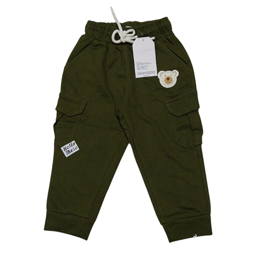 Kids Dark Green Track Pant - Color: Different Available