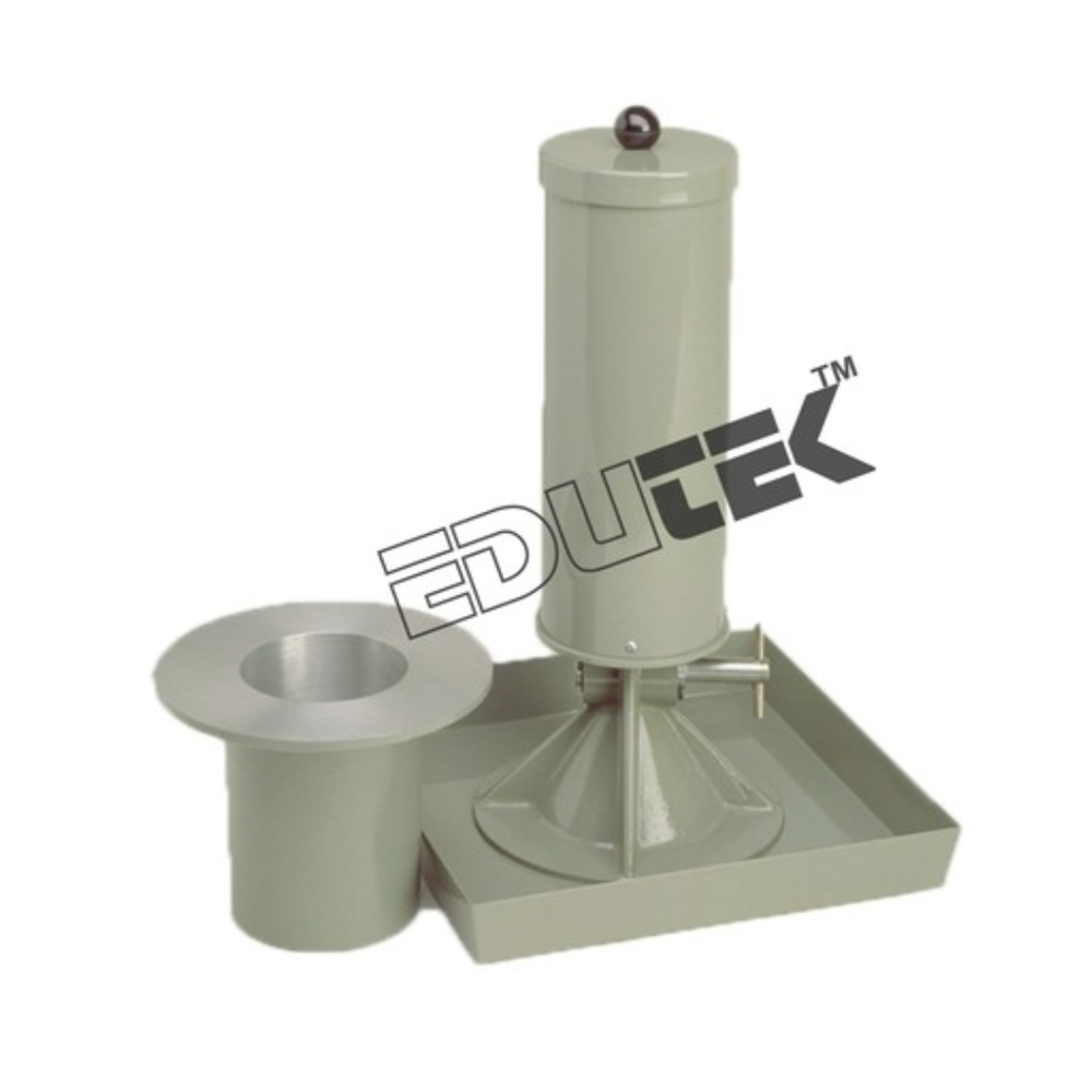 Sand Replacement Equipment - Cast Aluminum Pouring Cylinder With Plated Steel Calibration Container And Tray | Designed For In-situ Density Assessment Of Fine To Medium Grained Soils