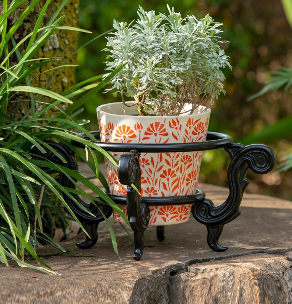 Tulip Plant Pot Holder with Top Rim of 19cm (Set Of 2)