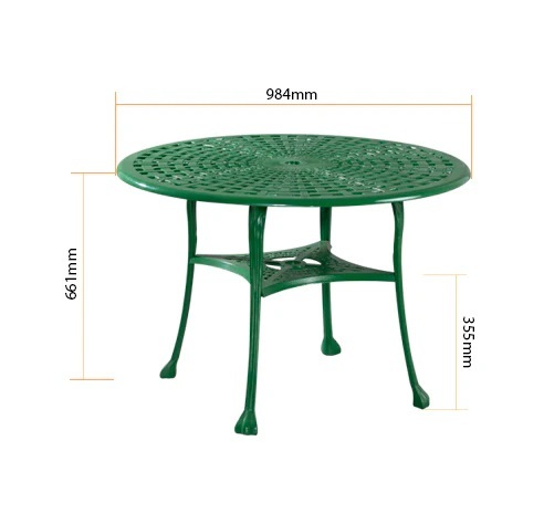Orion Round Table - Color: Green