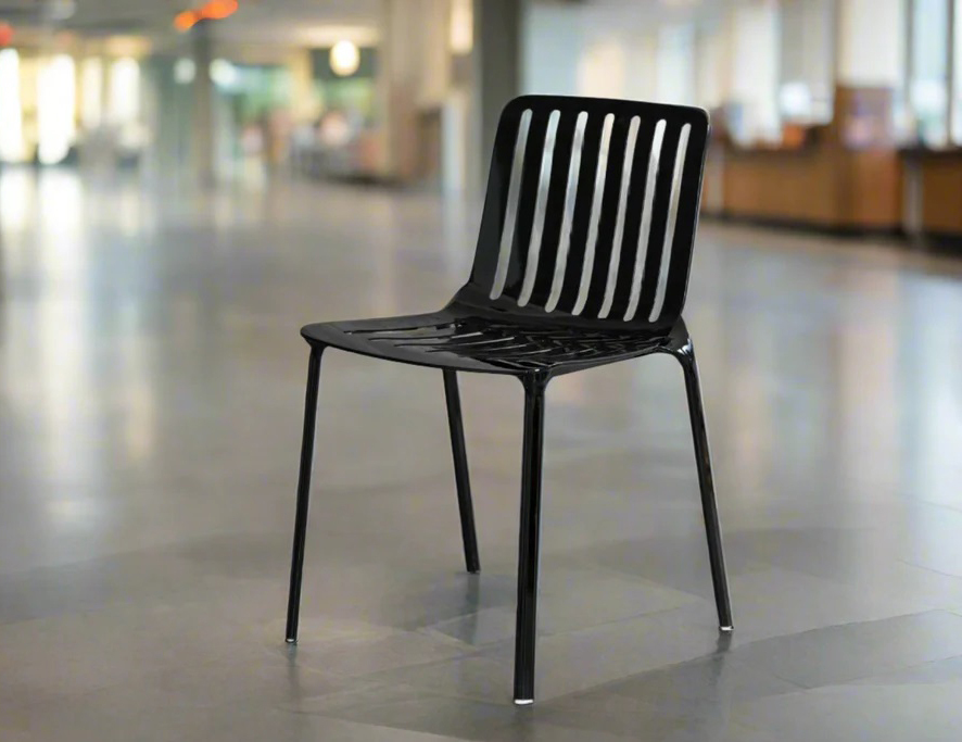 Nebula Die-cast Aluminium Stackable Chair - Color: Orange