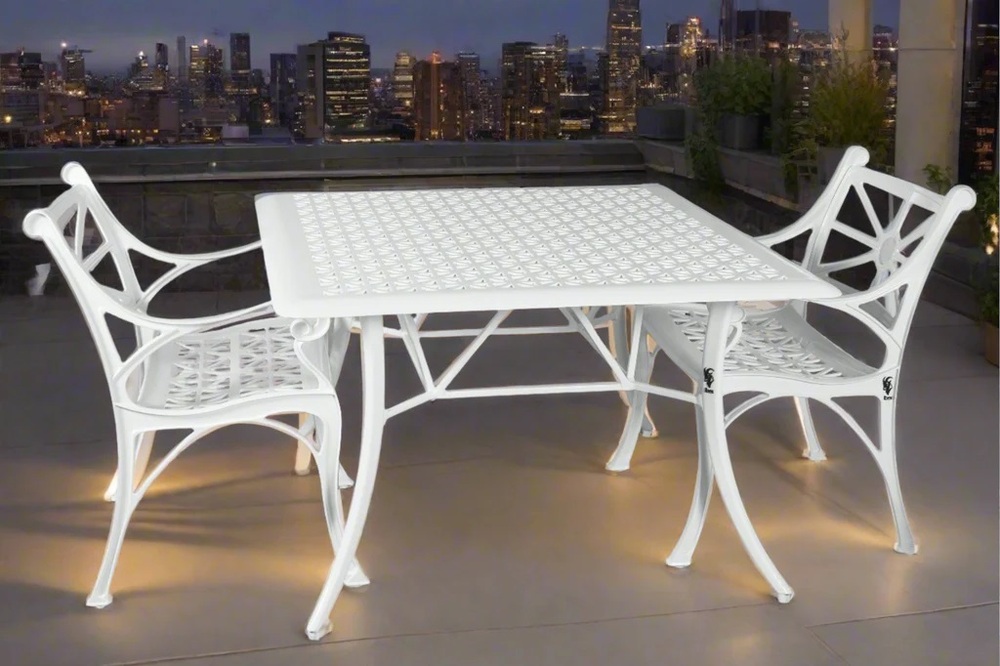 Vega Diamond Square Table with 2Chairs (Set of 3)