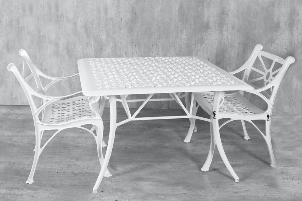 Vega Diamond Square Table with 2Chairs (Set of 3)