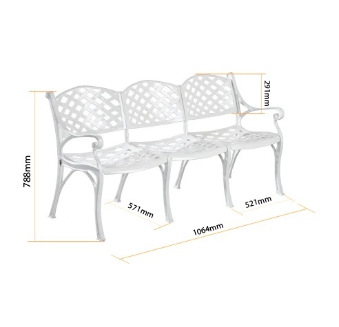 Orion Garden Bench 3Seater