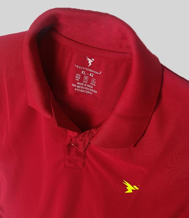 Mens Dry-Fit Polyester Collar T-Shirts