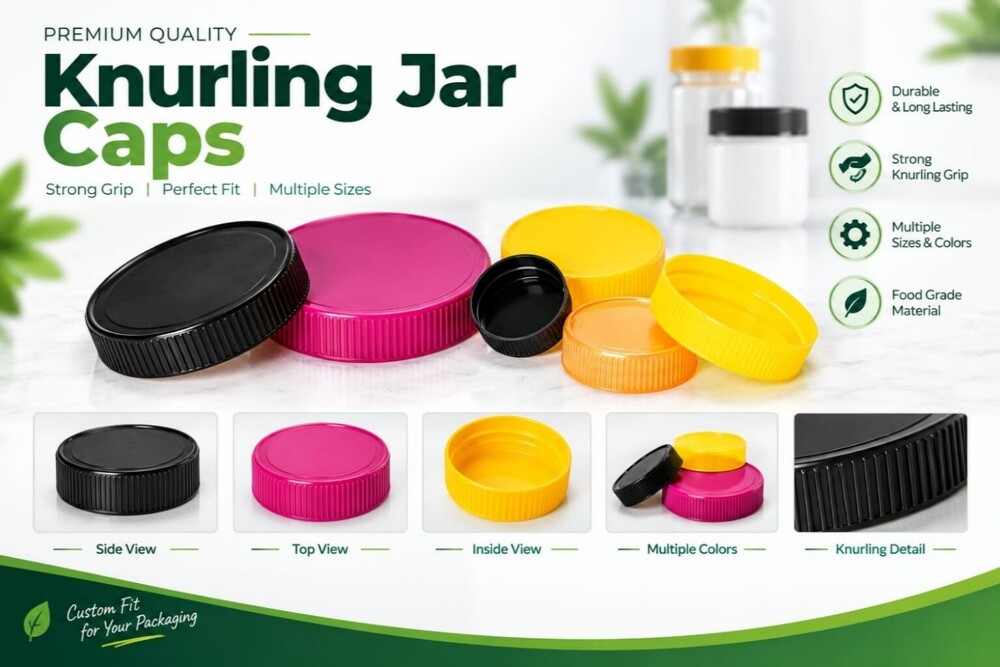 Knurling Jar Caps Knurling Jar Caps