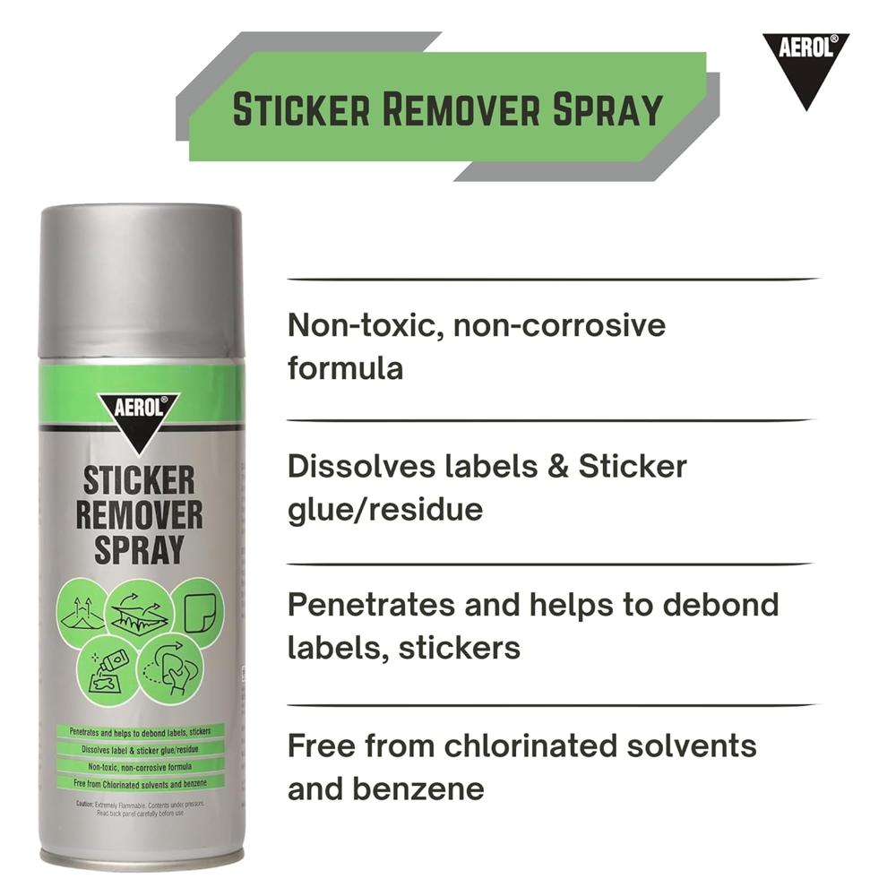 Aerol Sticker Remover Spray, Grade 835 - Application: Automotive