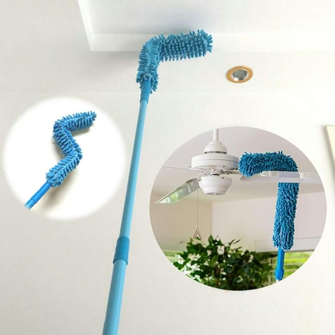 Foldable Fan Duster - Color: Blue