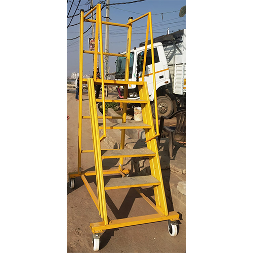 FRP TROLLY LADDER - Yellow