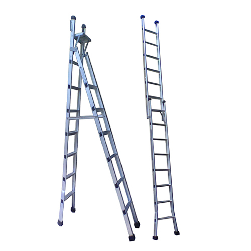 ALUMINIUM Stool Cum Straight Folding Ladder (Convertible)