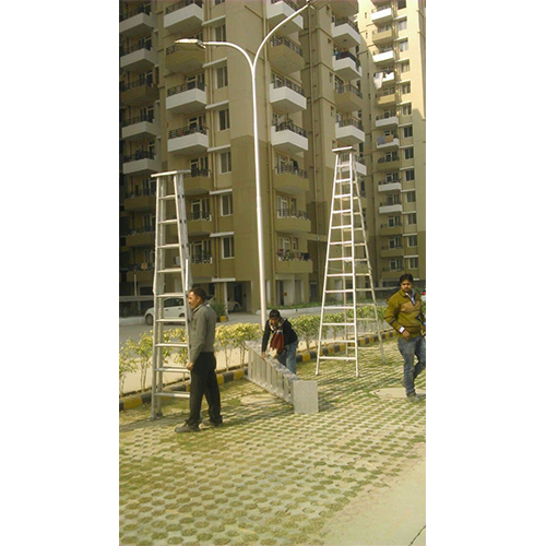 Aluminium Folding Ladder - silver aluminium
