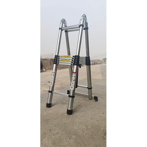 Aluminim self support telescopic ladder