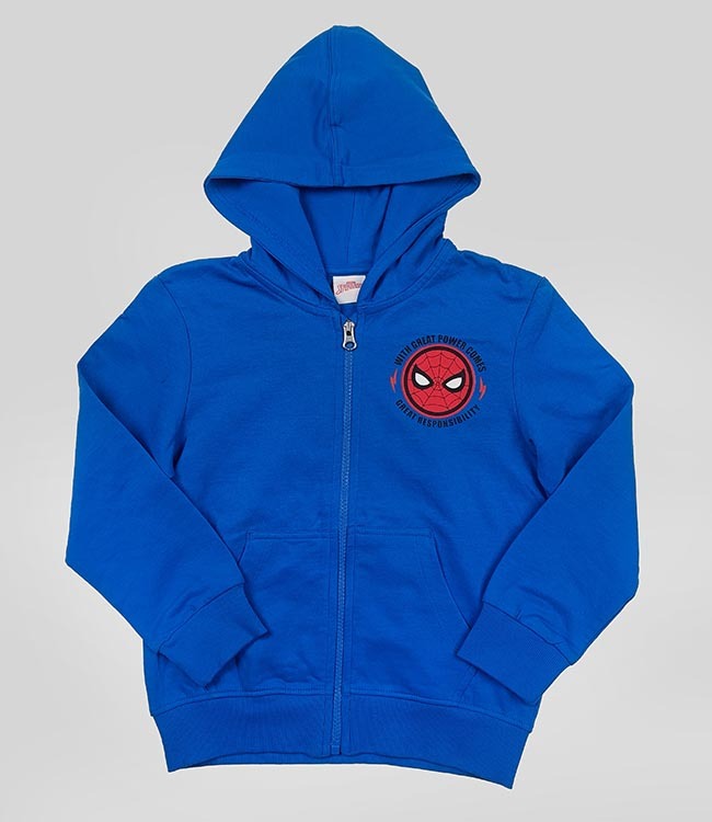 Boys Hooded Full Zipper Sweatshirt