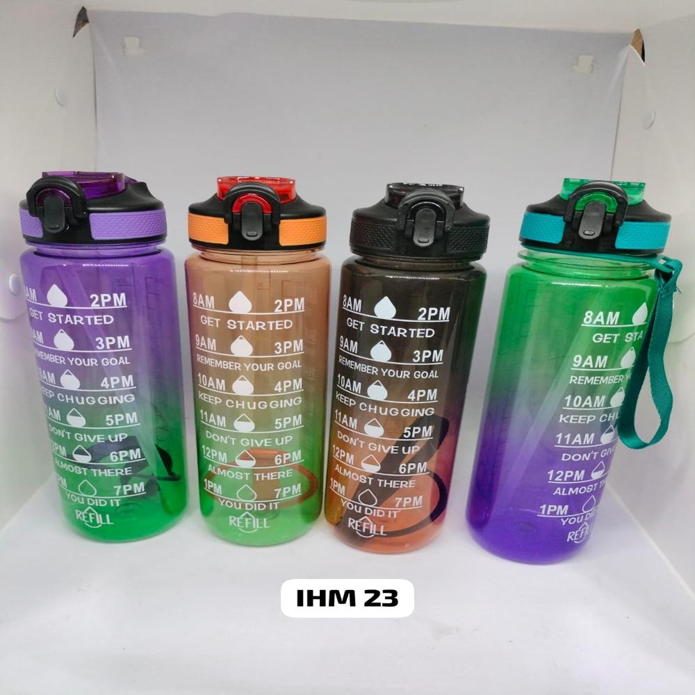 PSB-5185 PLASTIC SPORTS SIPPER BOTTLE 1 LTR 