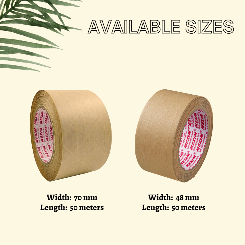 Reinforced Water Activated Paper Tape