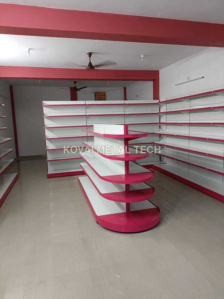 Mini Supermarket Rack - Color: Red