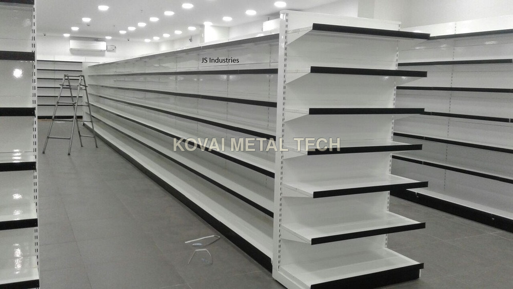 Market Display Racks - Color: White/Black