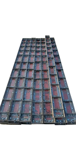 Wood Ply Construction Square Column Box - Color: Black