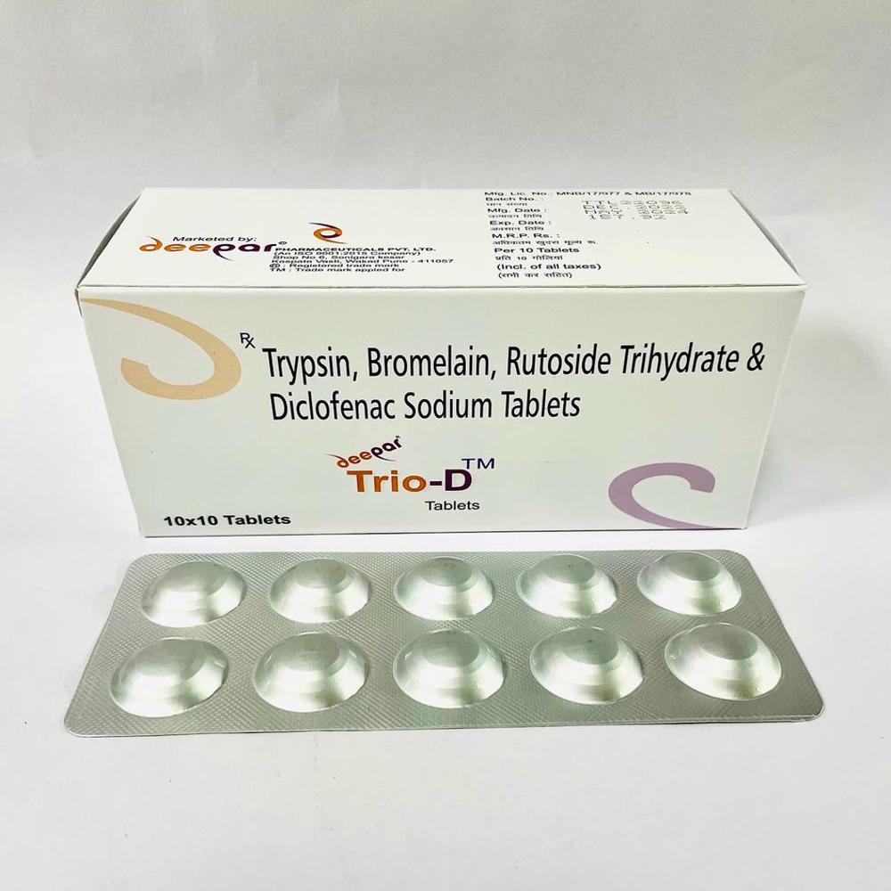 Trypsin Bromelain Rutoside Diclofenac - Dosage Form: Tid