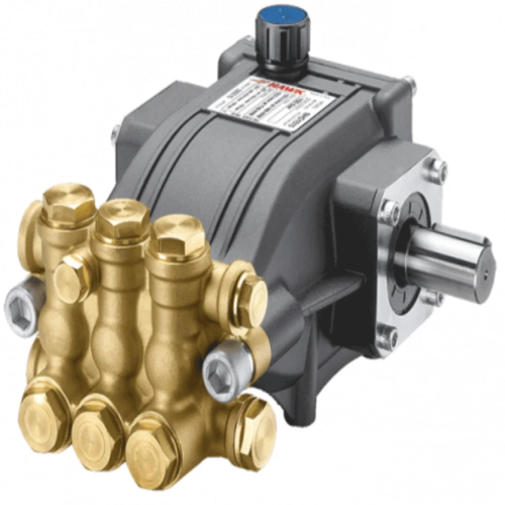 Triplex High Pressure Plunger Pump - 5000 Psi, 17 Lpm | Forged Brass Head, Solid Ceramic Plungers, Electric Power Source