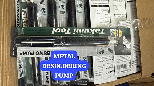 Metal Desoldering Pump - Color: Black