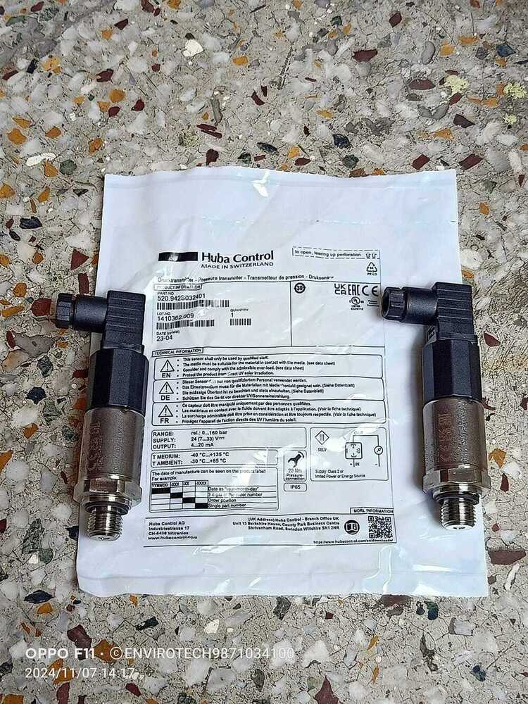 Huba Pressure Transmitter Model 520.942S032401 RANGE 0-160 BAR