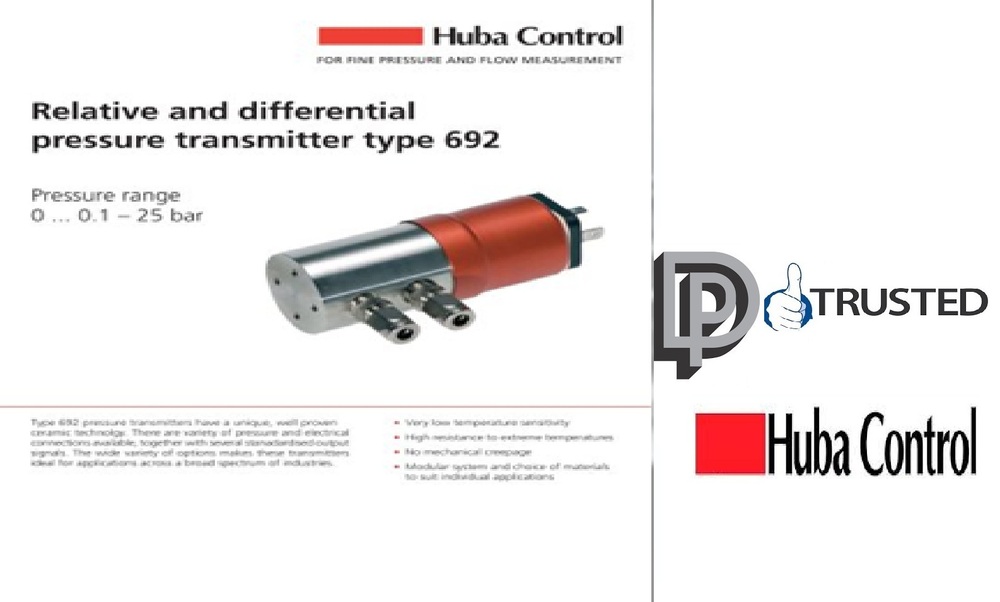 Huba Control Differential Pressure Transmitter Model 692.914007141 Range : 0-1.6 Bar