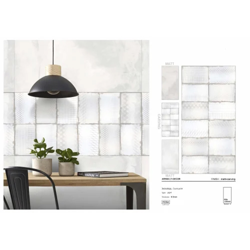 9mm Glazed Vitrified Floor Tile - Square, Different Sizes, Brown | Tough, Stain-resistant, Moisture-proof, Scratch-resistant, Low-maintenance