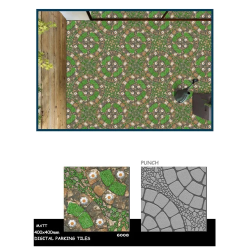 Green Punch Parking Tiles
