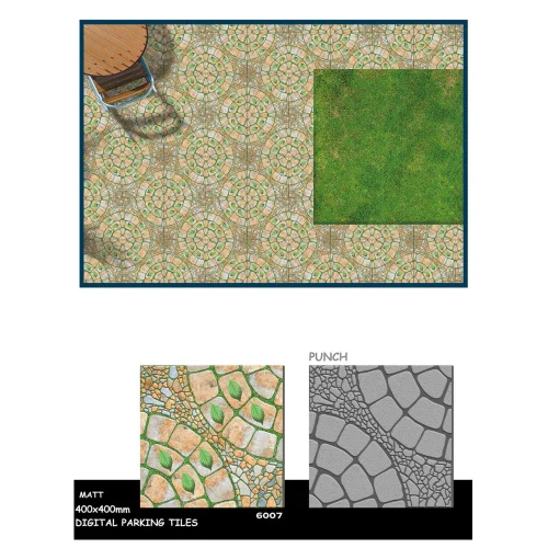 Green Punch Parking Tiles