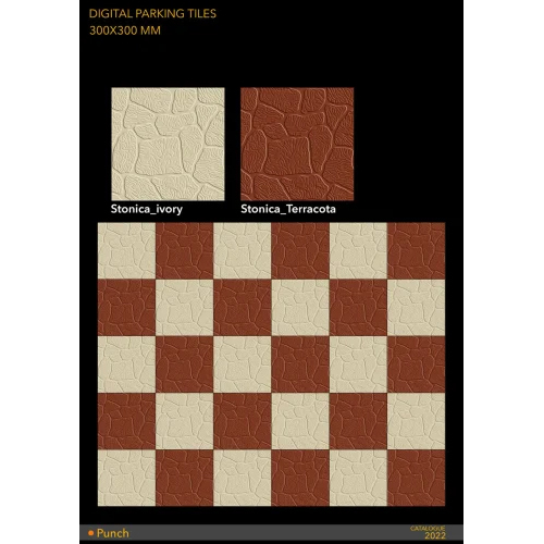 Ivory Terracotta Parking Tiles