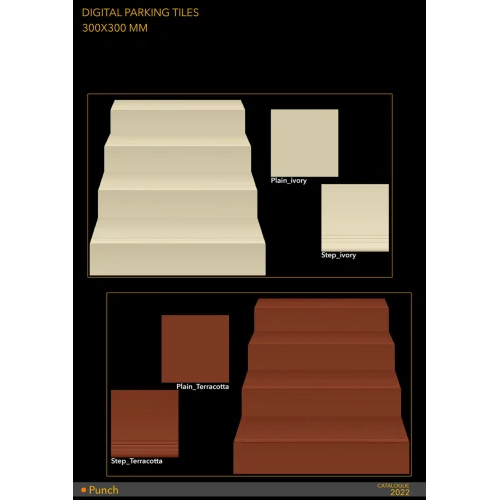 Ivory Terracotta Parking Tiles
