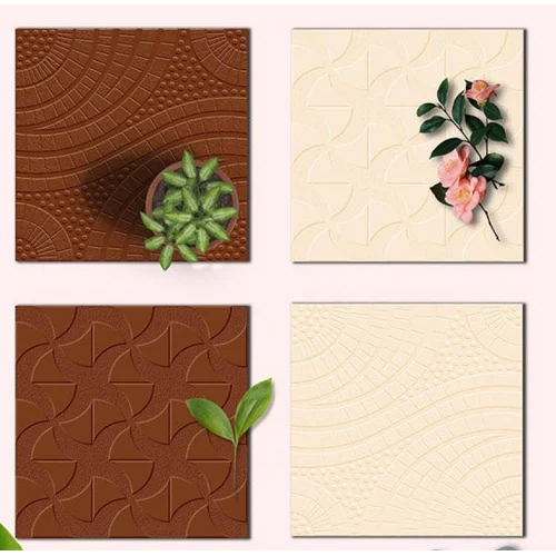 Plain Ivory Parking Tiles