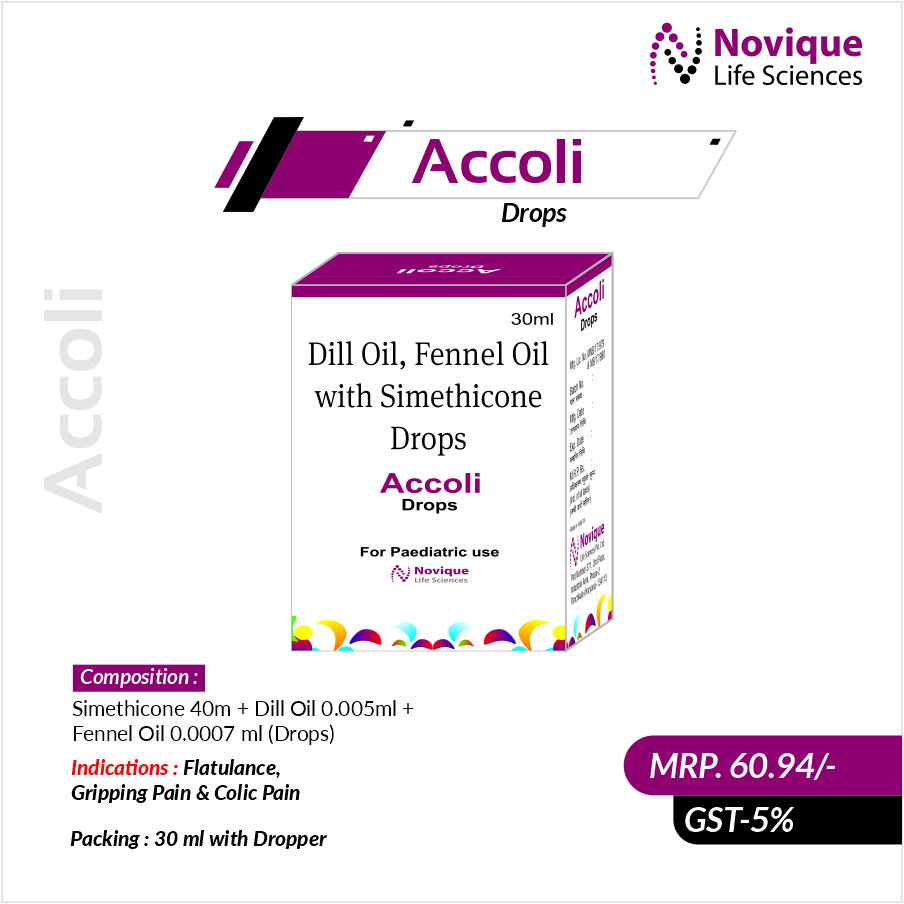 Simethicone 40m + Dill Oil 0.005ml + Fennel Oil 0.0007 ml (Drops)