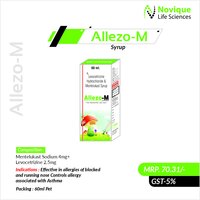 Levocetrizine 2.5 Mg + Montelukast Sodium 4 Mg (Syrup