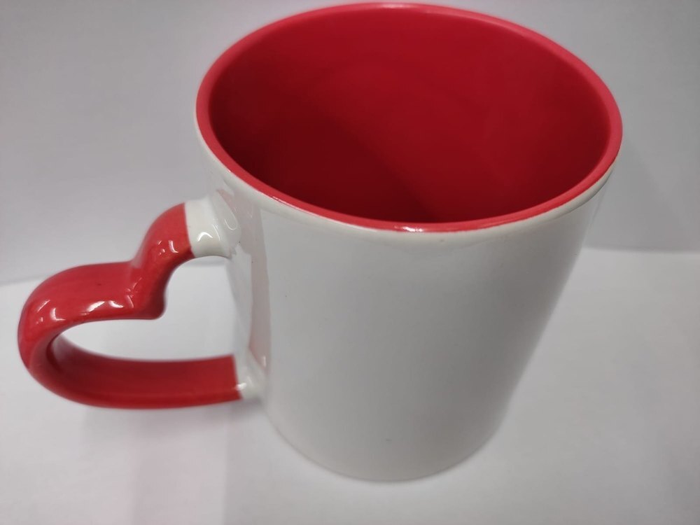 Heart Love Shape Ceramic Coffee Mug For Personalized Printing