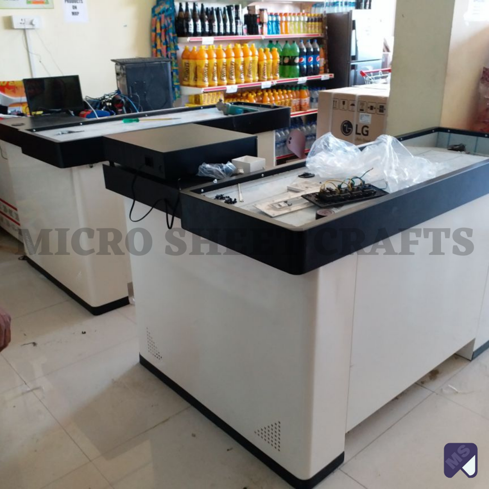 L Indian Type Cash Counter