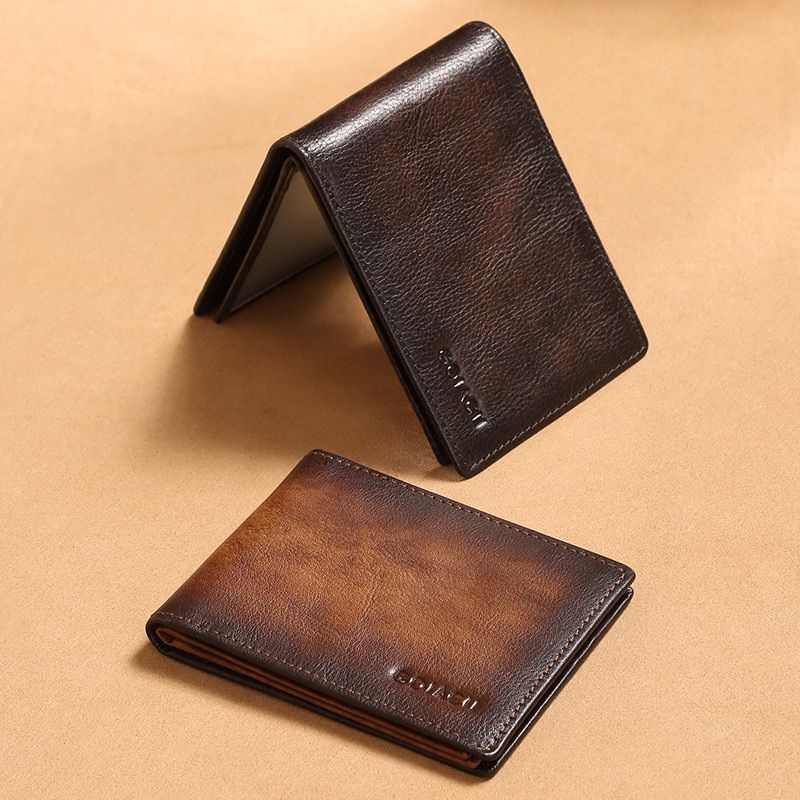 Leather Wallet - Color: Brown