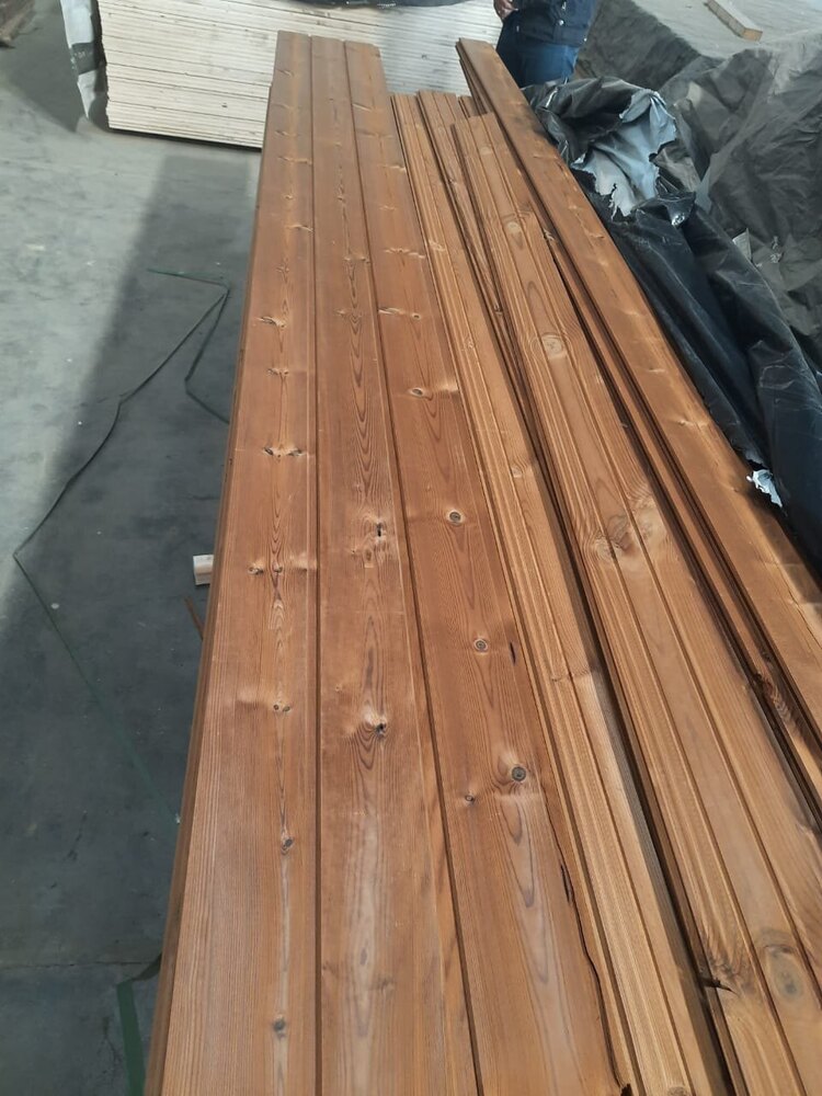 Thermo Pine wood wall cladding