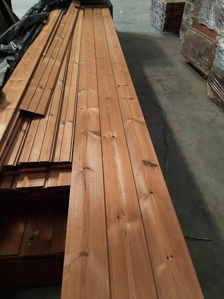 Thermo Pine Wood Wall Cladding - Size: Custom