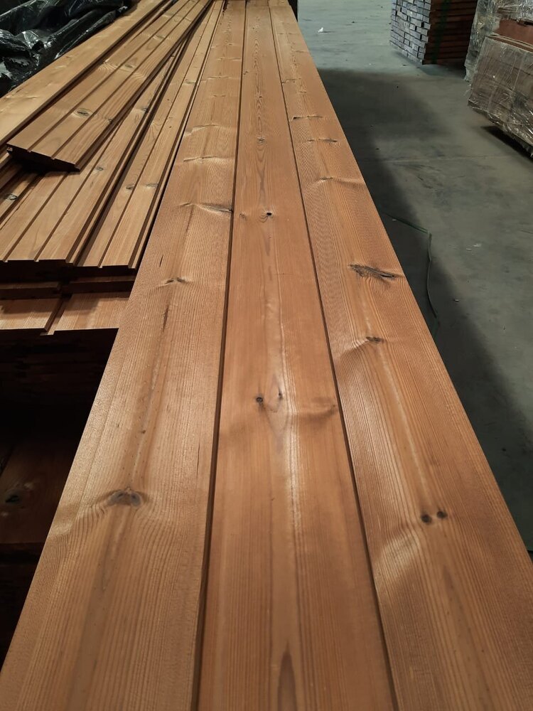 Thermo Pine Wood Wall Cladding - Size: Custom