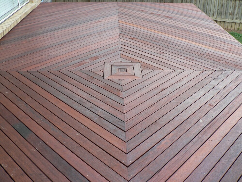 Ipe Wood Deck Floor - Size: Custom