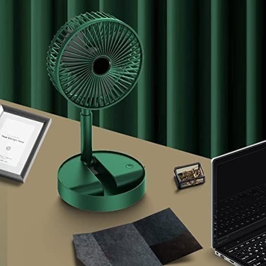 Desk Green Fan - Material: Plastic